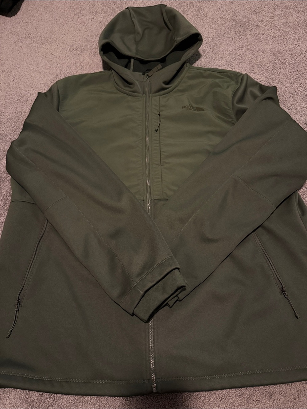 The North Face Olive Green Lightweight Hooded Jacket